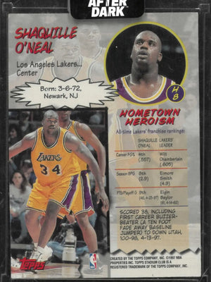 1997-98 Topps Stadium Club Hardcourt Heroics Shaquille O'Neal 