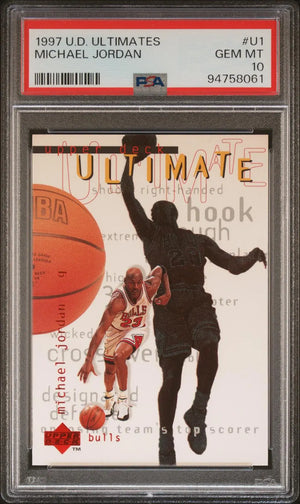 1997-98 Upper Deck Basketball Ultimate Michael Jordan PSA 10 
