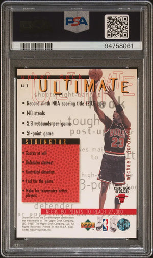 1997-98 Upper Deck Basketball Ultimate Michael Jordan PSA 10 