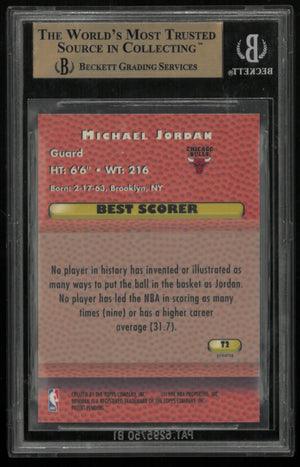 1997 Bowman's Best Basketball Techniques Refractors Michael Jordan #T2 BGS 9.5 
