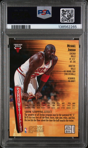 1997 Finest Michael Jordan #271 W Coating PSA 9 