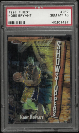 1997 Finest Showstoppers Kobe Bryant PSA 10 