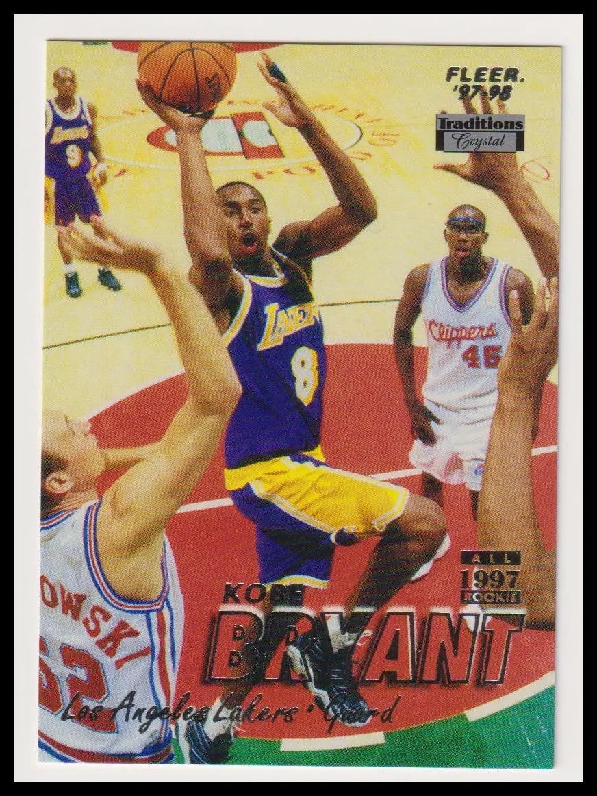 1997 Fleer Traditions Crystal Kobe Bryant 