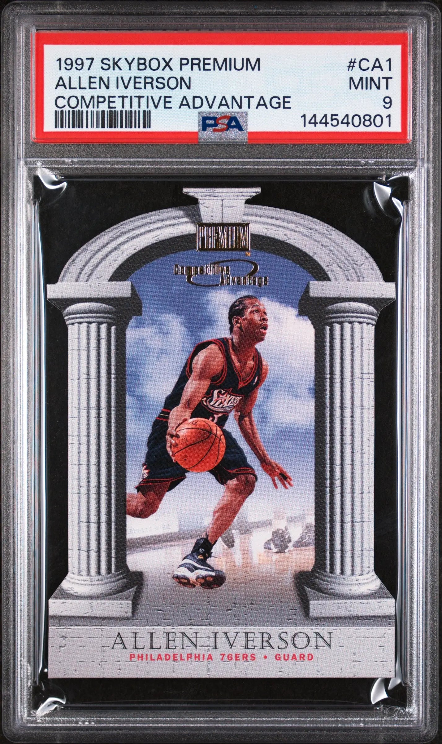 1997 Skybox Premium Competitive Advantage Allen Iverson #CA1 PSA 9 