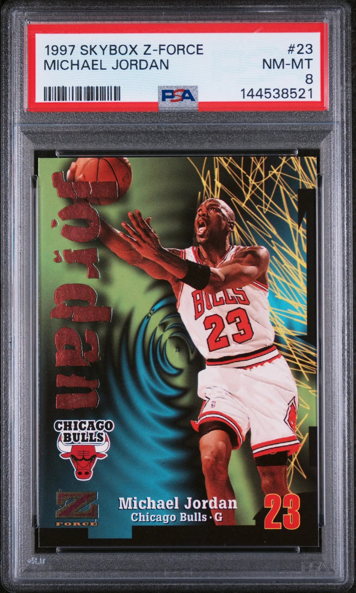 1997 Skybox Z-Force Michael Jordan PSA 8 
