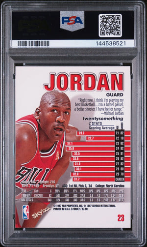 1997 Skybox Z-Force Michael Jordan PSA 8 