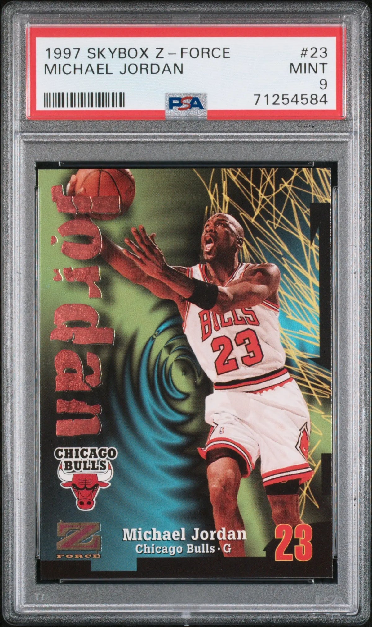 1997 Skybox Z-Force Michael Jordan PSA 9 