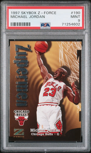 1997 Skybox Z-Force Michael Jordan PSA 9 