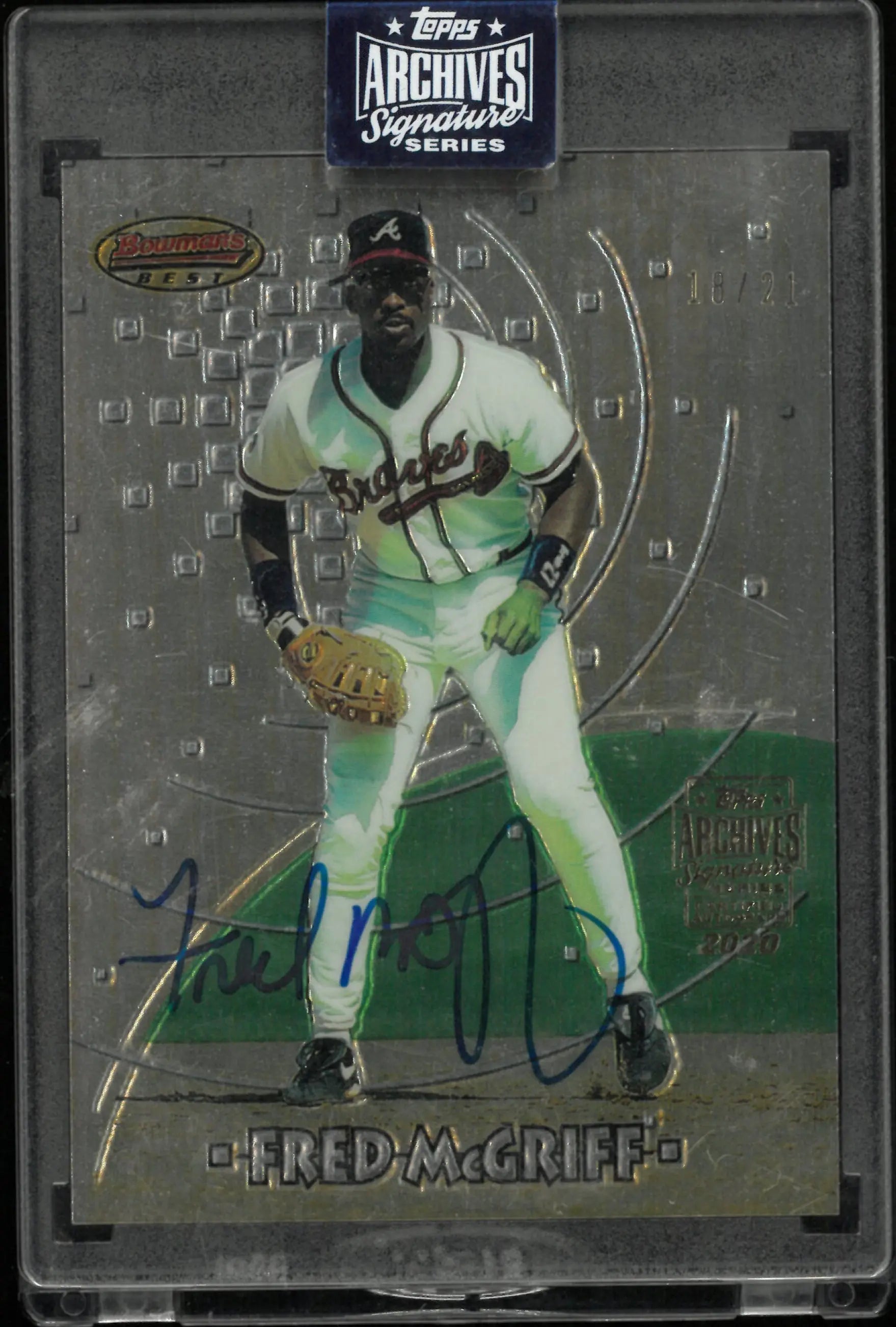 1997 Topps Bowman's Best Archives Signatures 2020 Autograph Fred McGriff Auto 