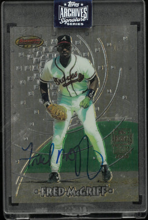 1997 Topps Bowman's Best Archives Signatures 2020 Autograph Fred McGriff Auto 