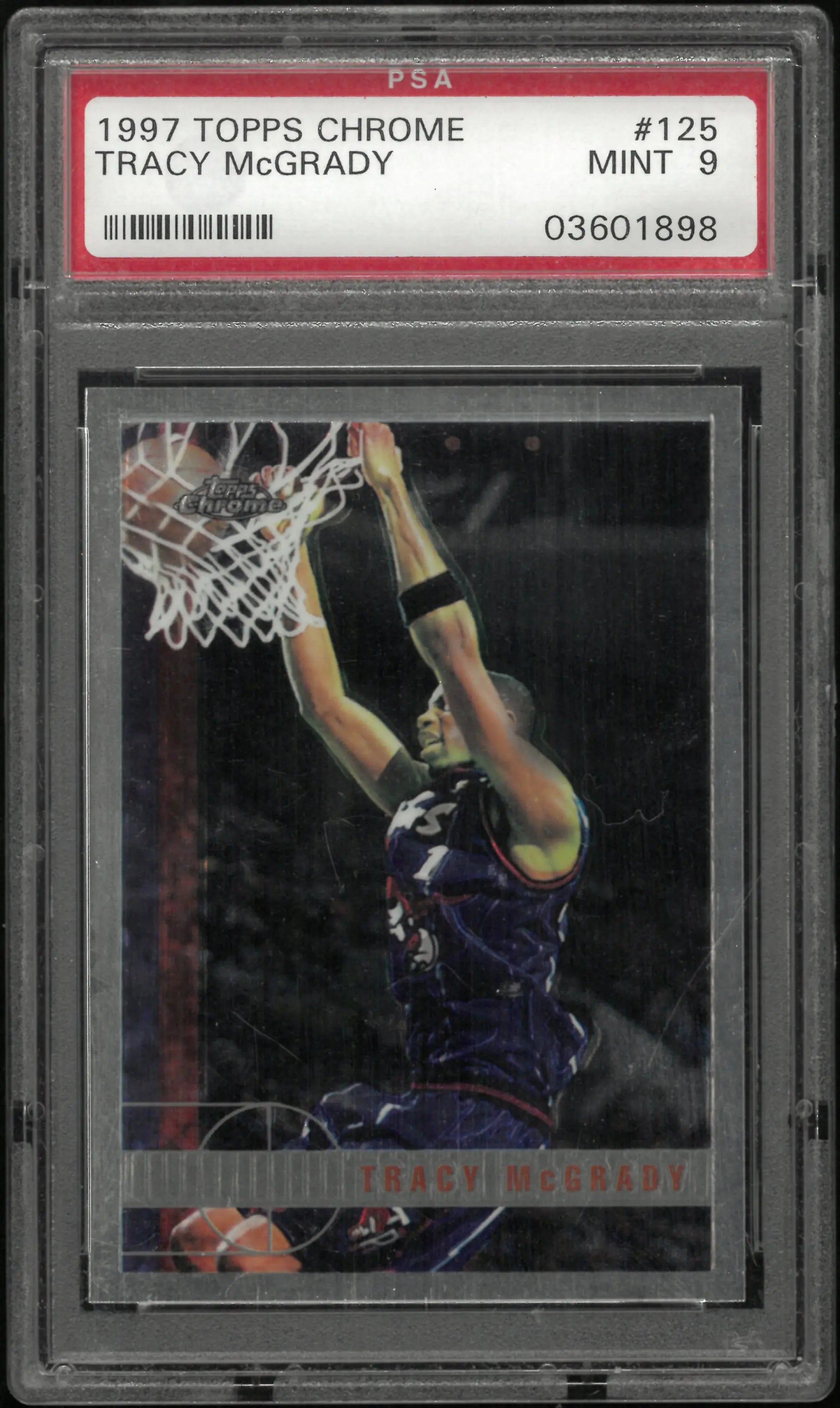 1997 Topps Chrome Rookie Tracy Mcgrady RC PSA 9 