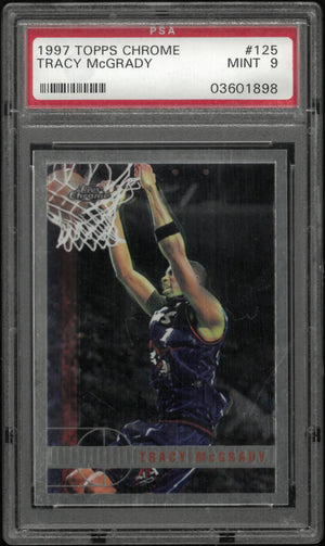 1997 Topps Chrome Rookie Tracy Mcgrady RC PSA 9 
