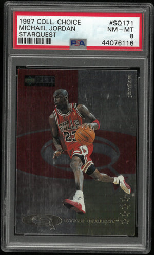 1997 Upper Deck Collector's Choice Starquest Michael Jordan PSA 8 