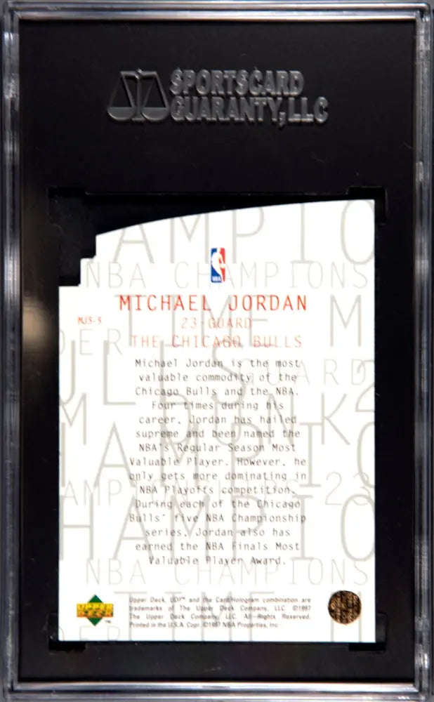 1997 Upper Deck UD3 Michael Jordan SGC 10 