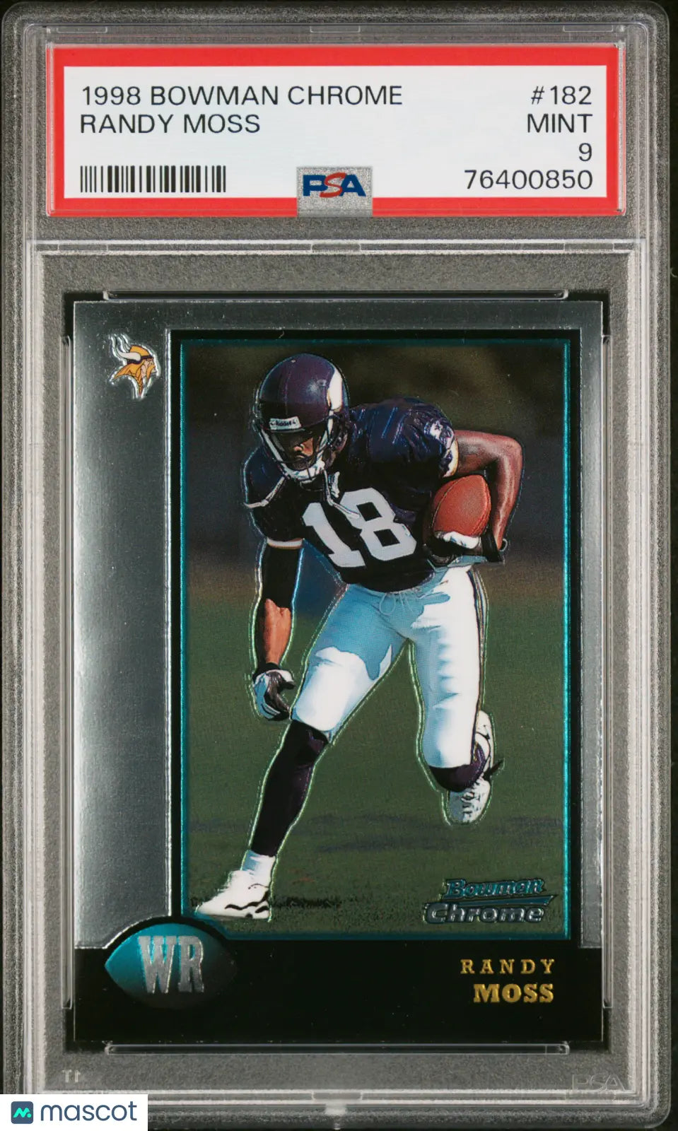 1998 Bowman Chrome Randy Moss #182 PSA 9 