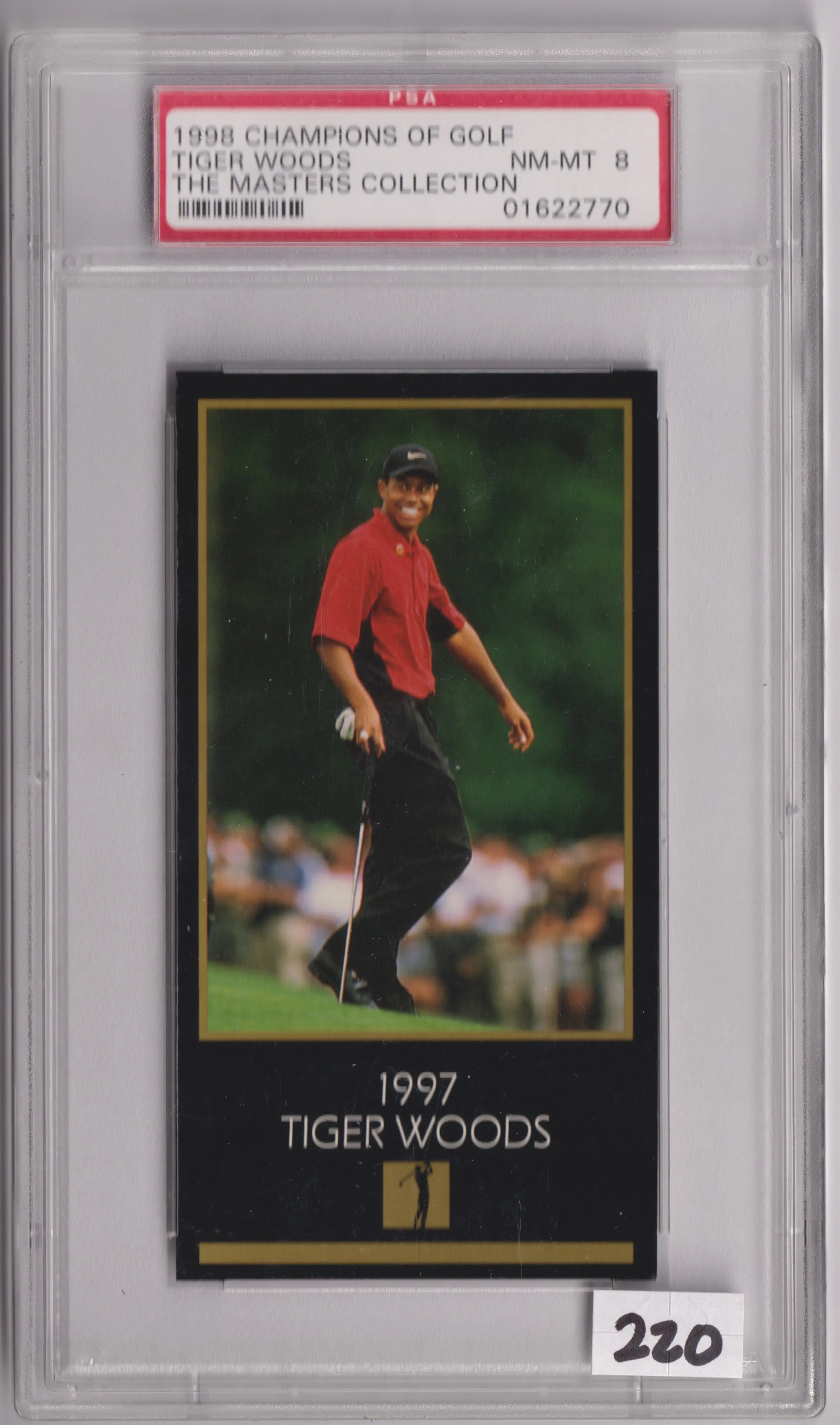 1998 Champions Of Golf Masters Collection Tiger Woods 1997 PSA 8 