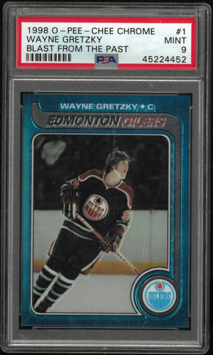 1998 O-Pee-Chee OPC Chrome Blast From The Past Wayne Gretzky #1 PSA 9 