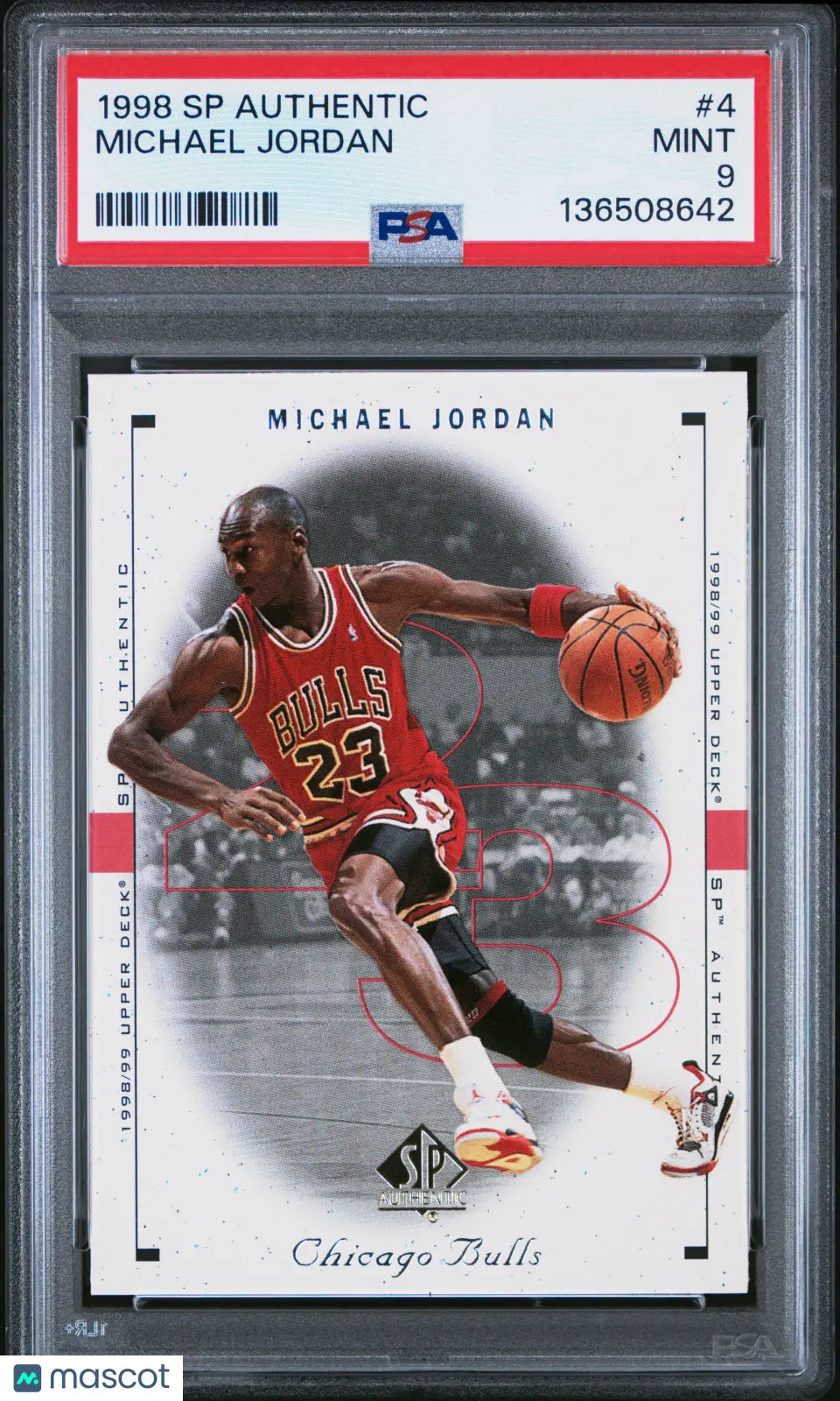 1998 SP Authentic Michael Jordan PSA 9 