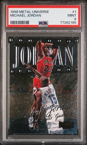 1998 Skybox Metal Universe Michael Jordan PSA 9 