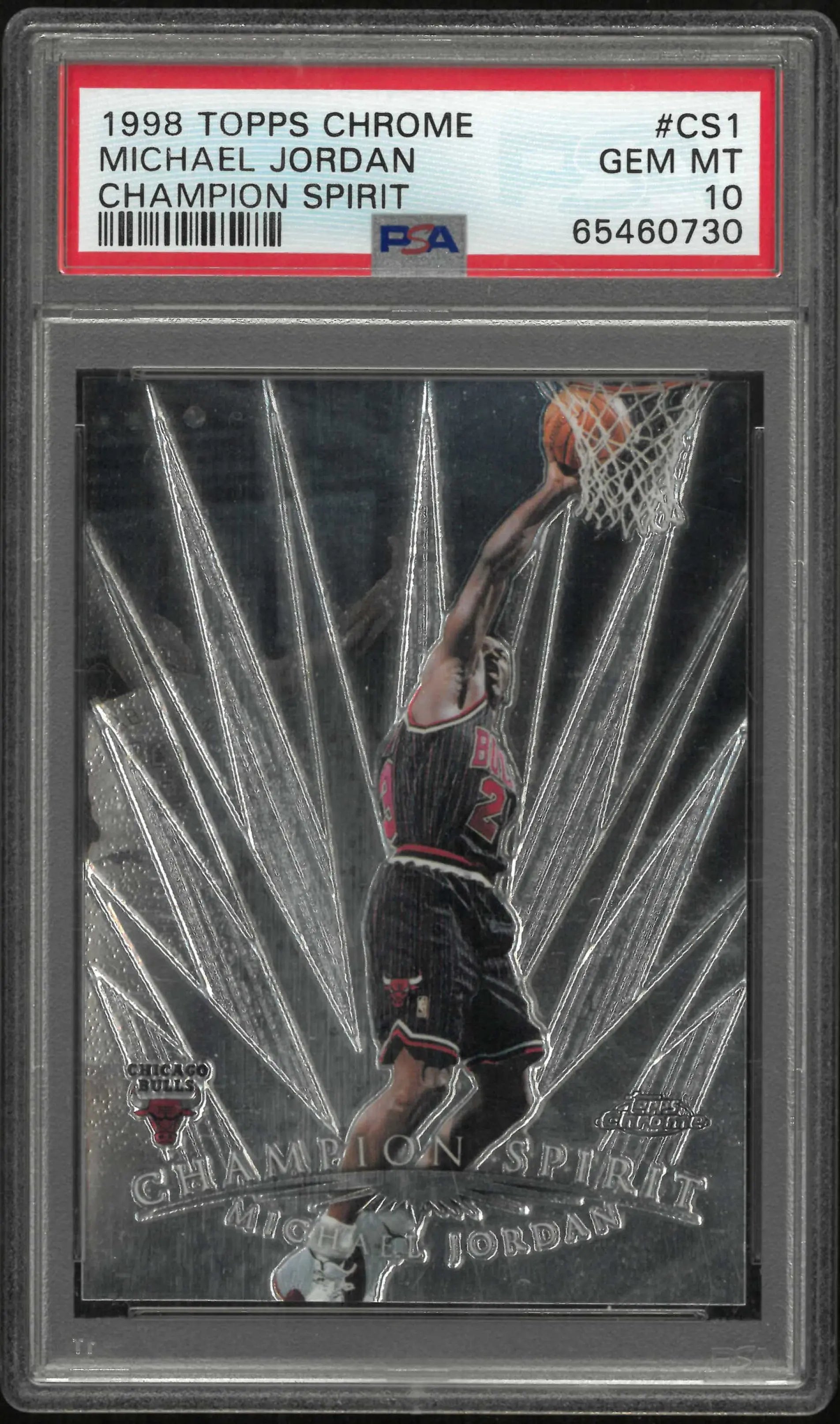 1998 Topps Chrome Champion Spirit Michael Jordan  PSA 10 