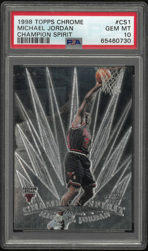 1998 Topps Chrome Champion Spirit Michael Jordan  PSA 10 