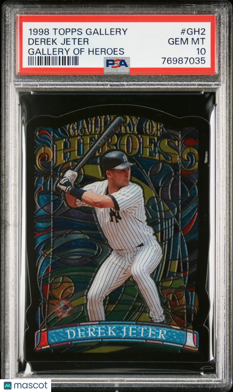 1998 Topps Gallery Baseball Gallery Of Heroes Derek Jeter PSA 10 