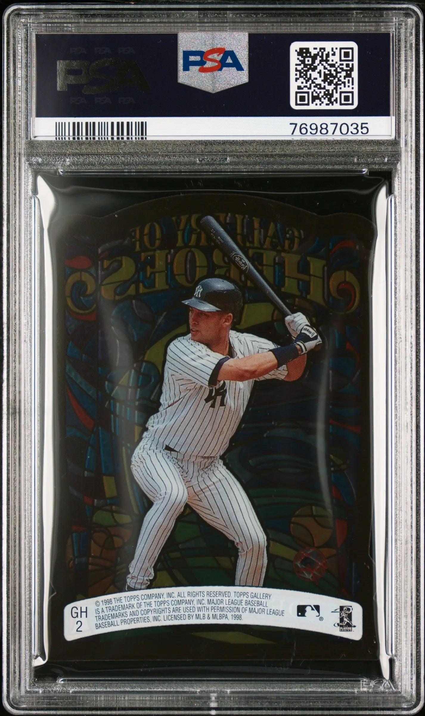 1998 Topps Gallery Baseball Gallery Of Heroes Derek Jeter PSA 10 