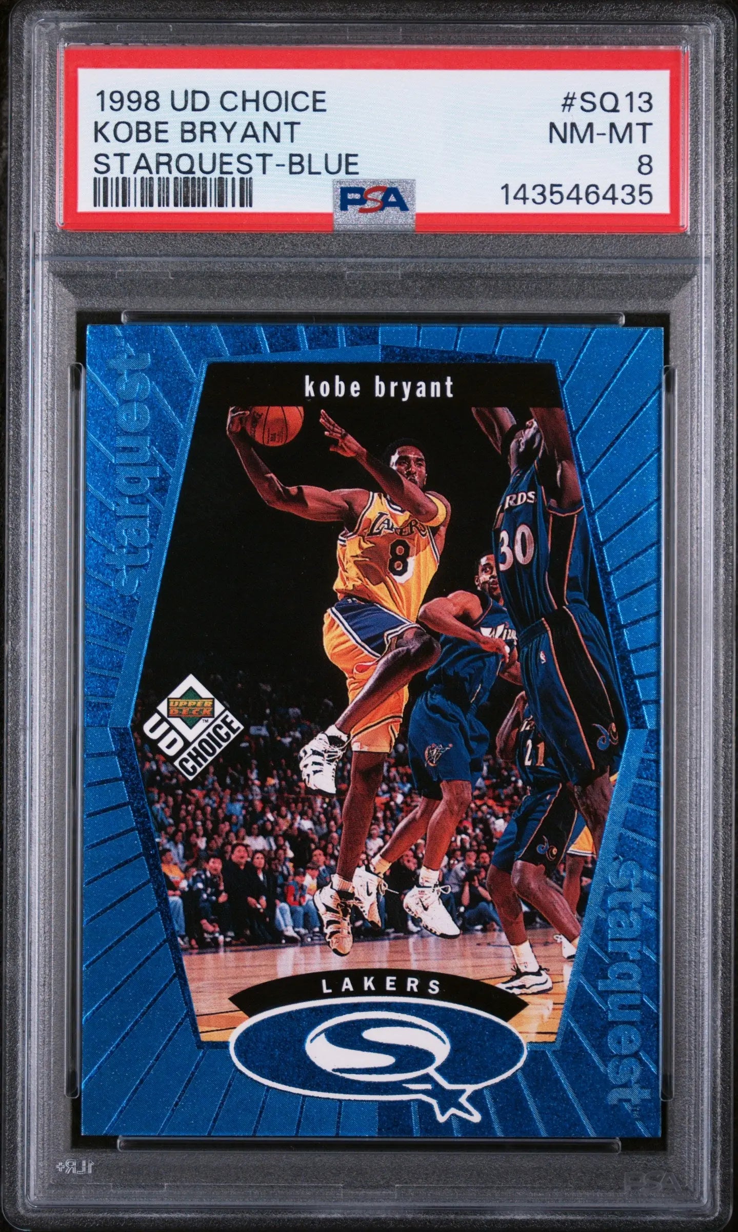 1998 UD Choice Starquest Kobe Bryant Blue PSA 8 