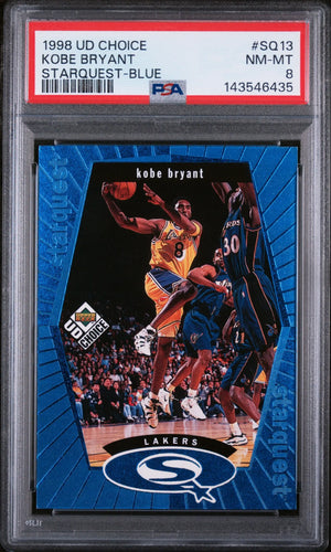 1998 UD Choice Starquest Kobe Bryant Blue PSA 8 