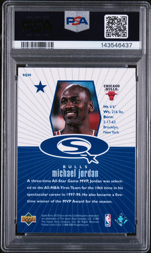 1998 UD Choice Starquest Michael Jordan Blue PSA 8 