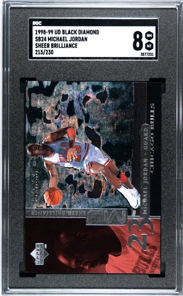1998 Upper Deck Black Diamond Michael Jordan Sheer Brilliance /230 SGC 8 