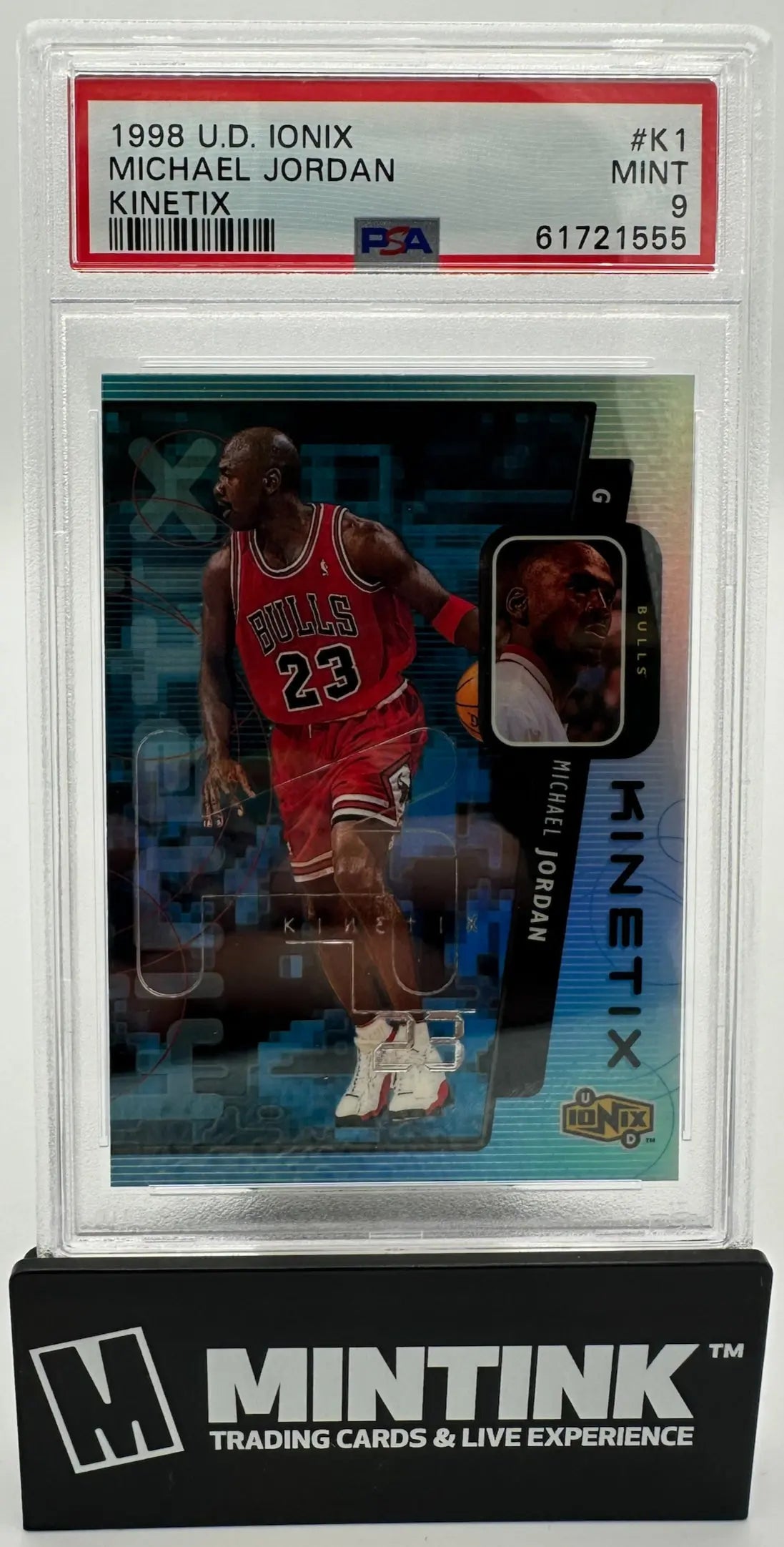 1998 Upper Deck Ionix Kinetix Michael Jordan PSA 9 