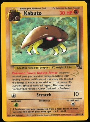 1999 Fossil WOTC Promo Kabuto 50/62 (LP) 