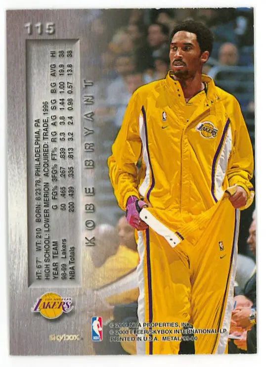1999 Metal Skybox Kobe Bryant 