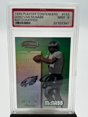 1999 Playoff Contenders Autograph Rookie Donovan Mcnabb Auto RC PSA 9 