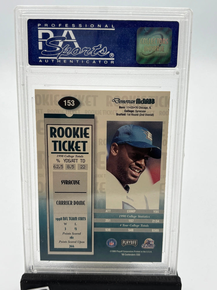 1999 Playoff Contenders Autograph Rookie Donovan Mcnabb Auto RC PSA 9 