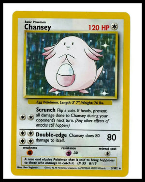 1999 Pokemon Base Set Chansey 003/102 