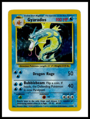 1999 Pokemon Base Set Gyarados 006/102 
