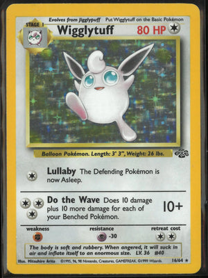 1999 Pokemon Jungle Holo Rare Wigglytuff 16/64 