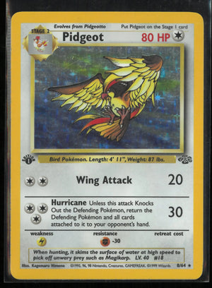 1999 Pokemon Jungle Pidgeot Holo Rare First Edition 8/64 