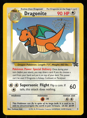 1999 Pokemon Movie Promo WoTC Dragonite 05/53 