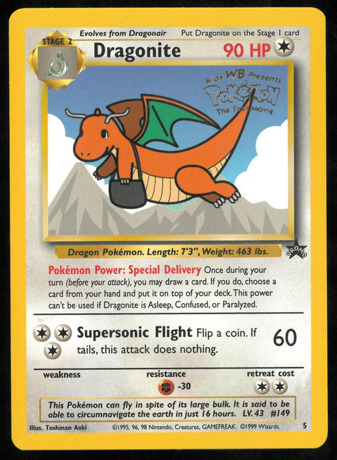Buy 1999 Pokemon Movie Promo Dragonite Card