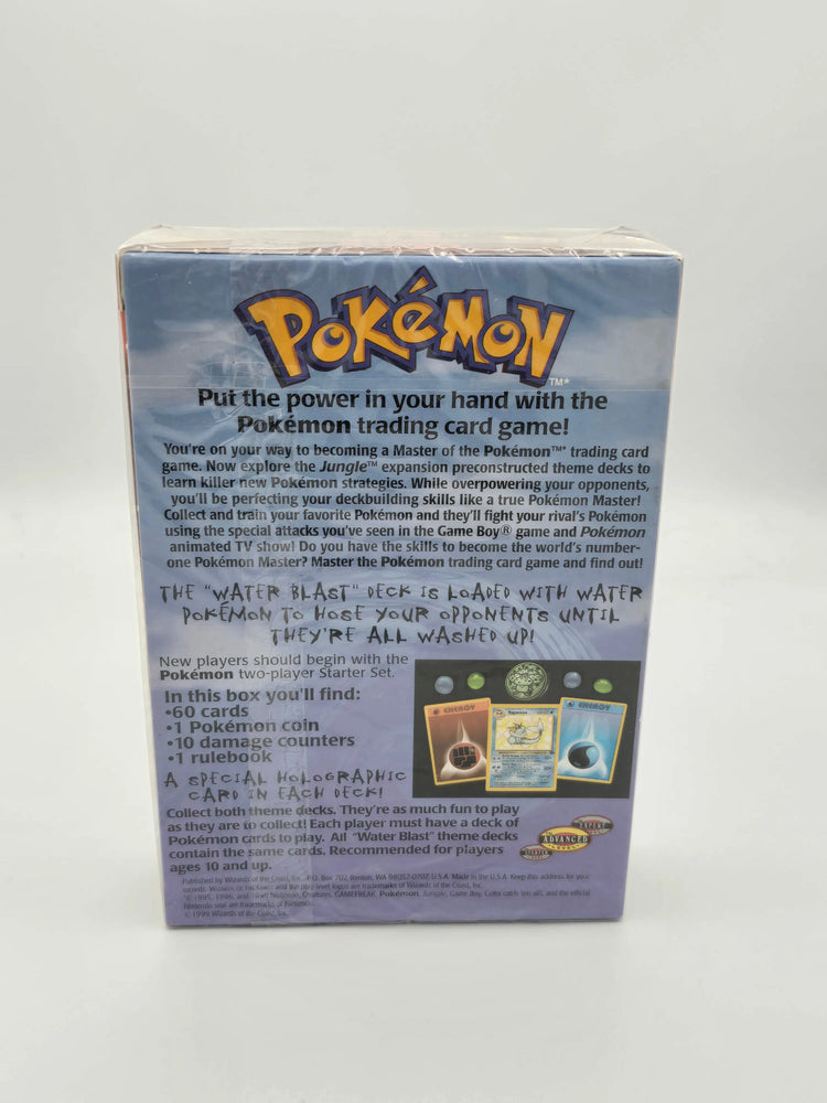 Sealed 1999 Pokemon TCG Water Blast Jungle Deck - Vintage Unopened Box Sealed 1999 Pokemon TCG Water Blast Jungle Deck - Vintage Unopened Box