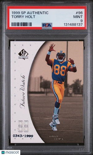 1999 UD SP Authentic Future Watch Torry Holt /1999 PSA 9 