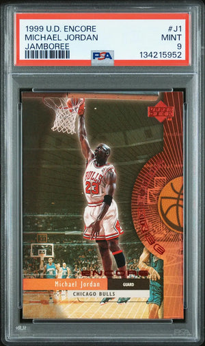 1999 Upper Deck Basketball Encore Jamboree Michael Jordan Holo PSA 9 