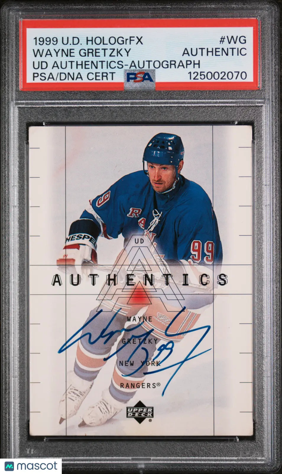 1999 Upper Deck Hologrfx UD Authentic Wayne Gretzky Auto Autograph PSA Authentic 
