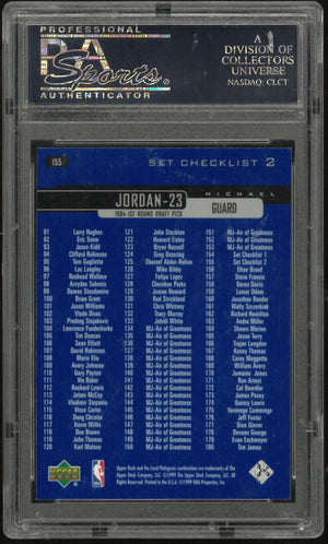 1999 Upper Deck Michael Jordan Set Checklist 2 PSA 10 