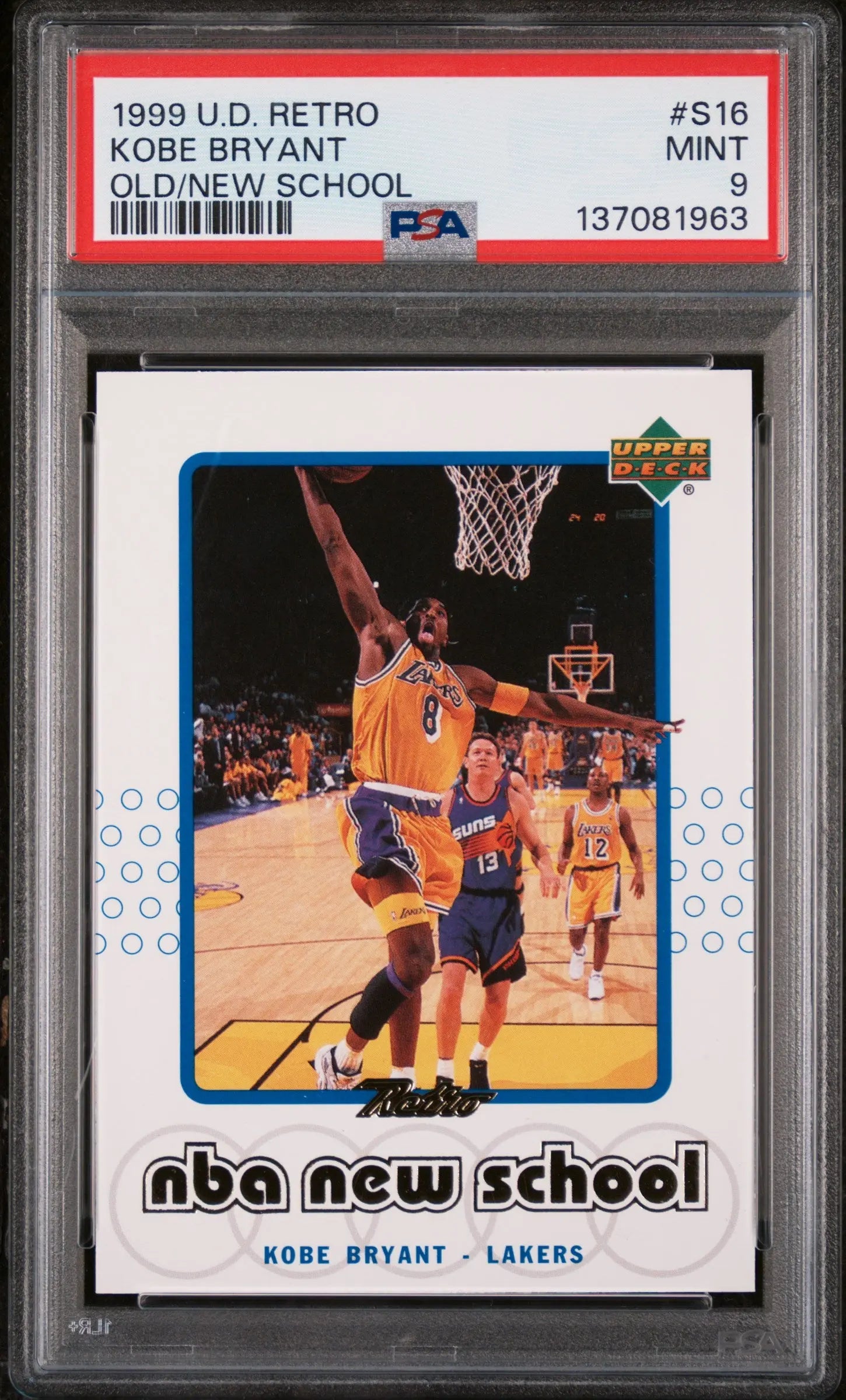 1999 Upper Deck Retro Old School/New School Kobe Bryant #S16 PSA 9 