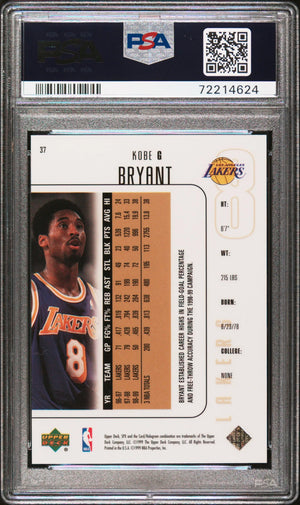 1999 Upper Deck SPx Kobe Bryant #37 PSA 9 
