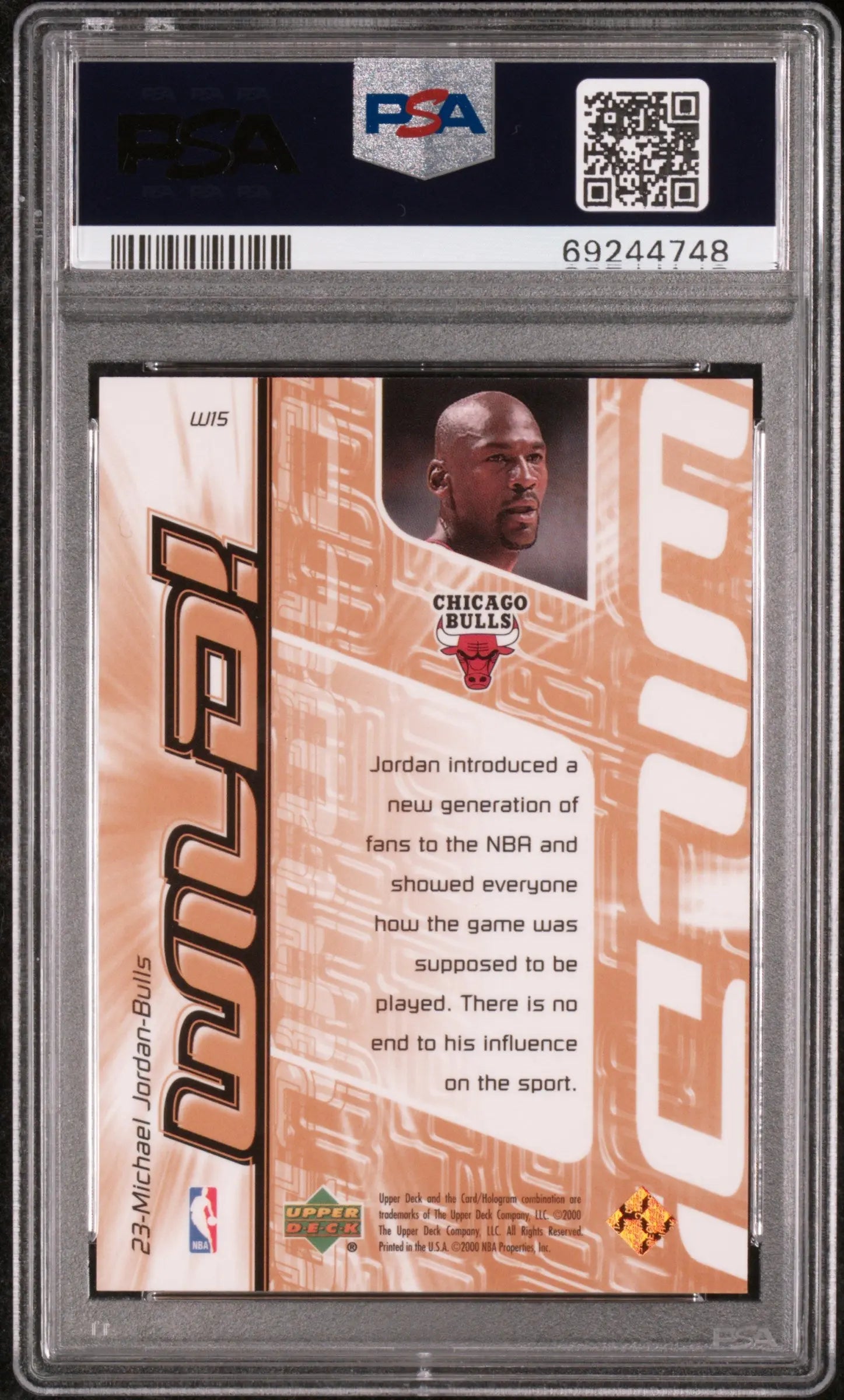 1999 Upper Deck Wild! Michael Jordan PSA 9 